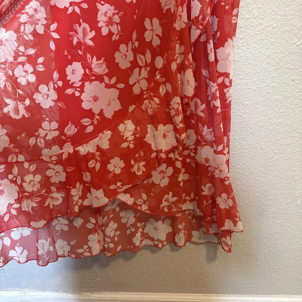 Kate and Lily Mesh Tiered Midi Dress Size 18 Spring Wedding Guest Flattering!!